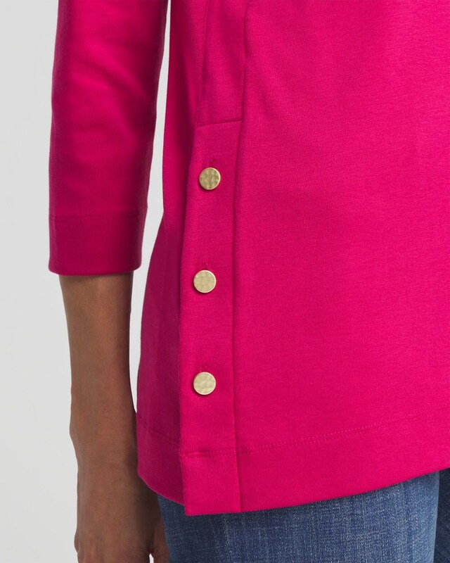 V-neck Button Detail Tunic - image 4